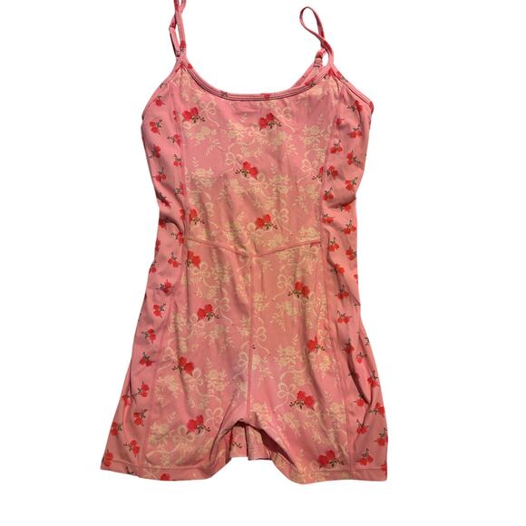 LoveShackFancy Pink Floral Active Romper – Size M - Picture 5 of 6